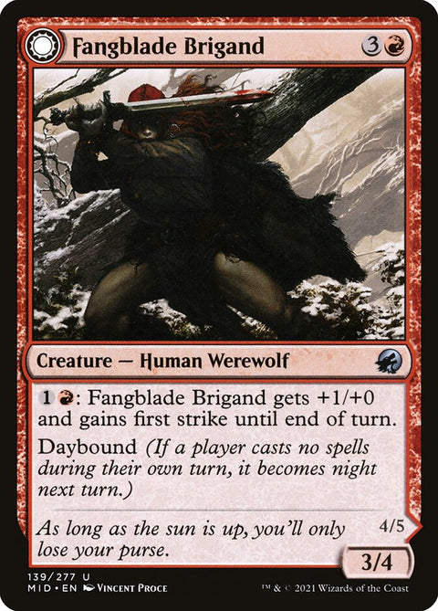 Fangblade Brigand // Fangblade Eviscerator (Foil)