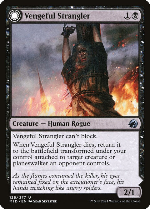Vengeful Strangler // Strangling Grasp (Foil)