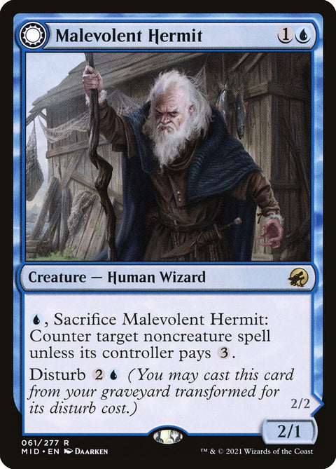 Malevolent Hermit // Benevolent Geist (Foil)