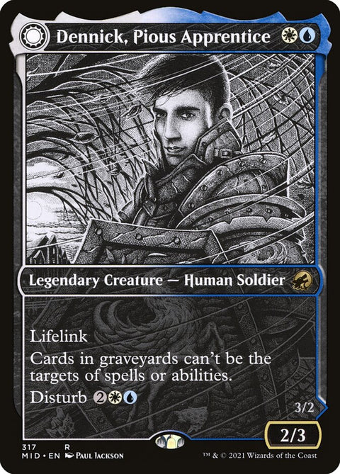 Dennick, Pious Apprentice // Dennick, Pious Apparition (Foil)