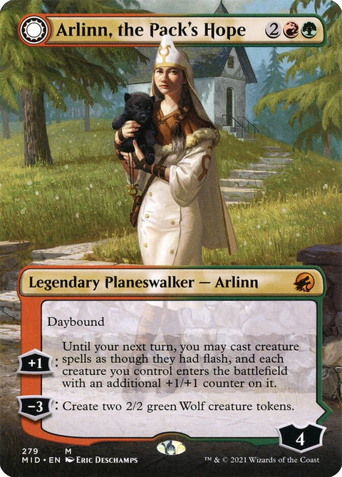 Arlinn, the Pack's Hope // Arlinn, the Moon's Fury (Foil)
