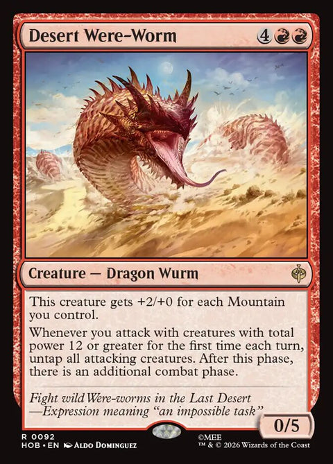 Desert Were-Worm (Foil)