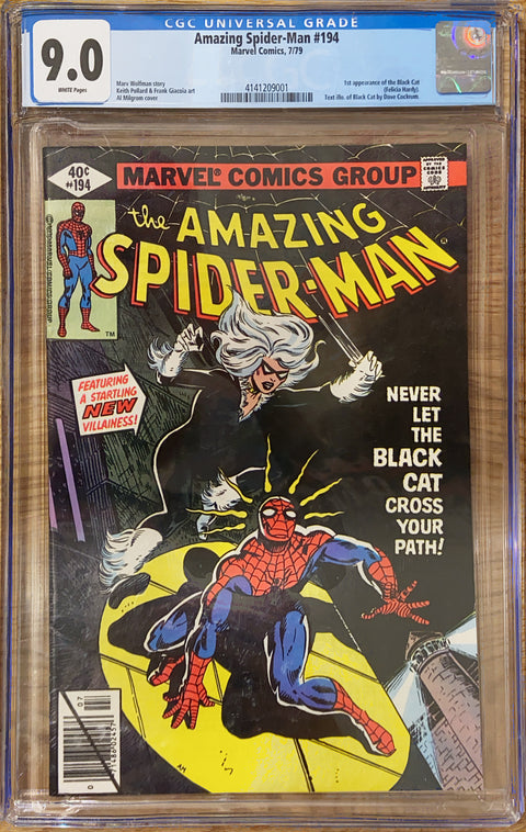 Amazing Spider-Man, Vol. 1 #194 (CGC 9.0) 1st Black Cat