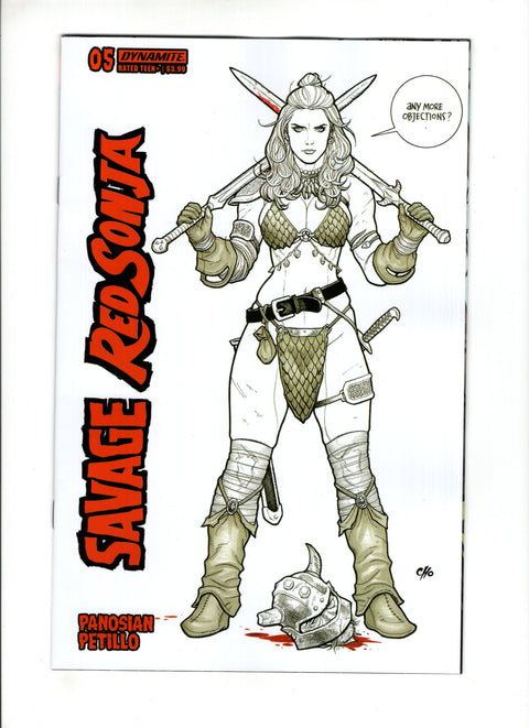Savage Red Sonja #5 (Cvr G) (2024) 1:15 Frank Cho Line Art Variant