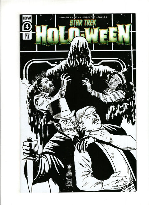 Star Trek: Holo-Ween #4C (2023) 1:10 Francavilla B&W Variant