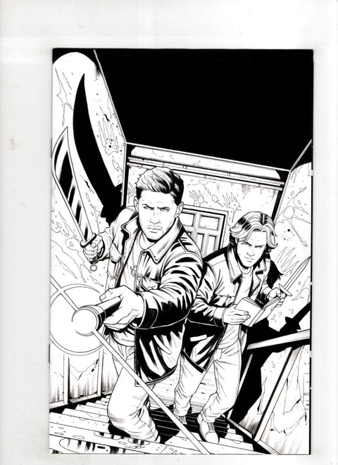 Supernatural, Vol. 2 (Dynamite Entertainment) #3 (Cvr H) (2025) (1:15) Eder Messias Incentive B&W Virgin Variant