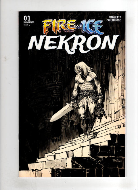 Fire And Ice: Nekron #1 (Cvr F) (2025) (1:10) Dan Panosian Incentive B&W Variant