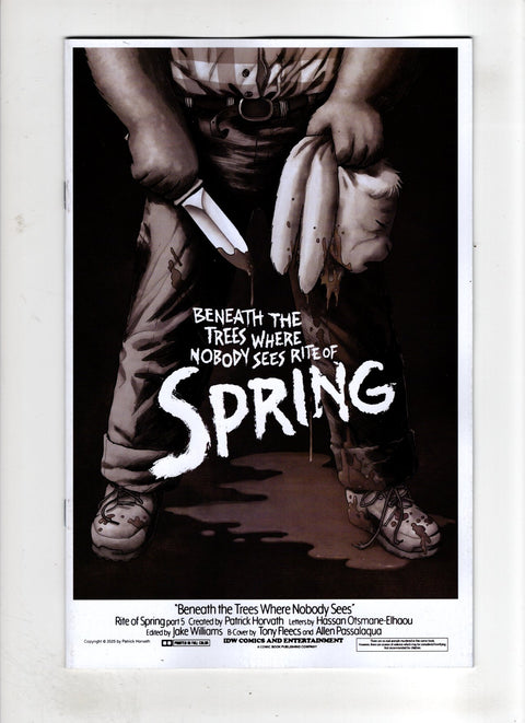 Beneath the Trees: Where Nobody Sees - Rite of Spring #5 (Cvr E) (2026) (1:25) Tony Fleecs Incentive B&W Variant