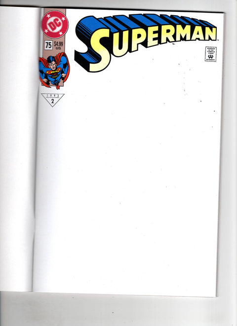 Superman, Vol. 2 #75 (2026) Facsimile Blank Variant