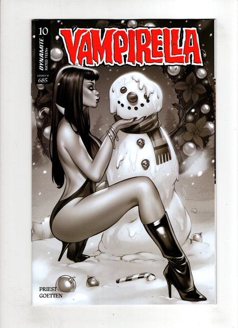 Vampirella, Vol. 8 #10 (Cvr N) (2026) (1:7) Elias Chatzoudis Incentive B&W Variant