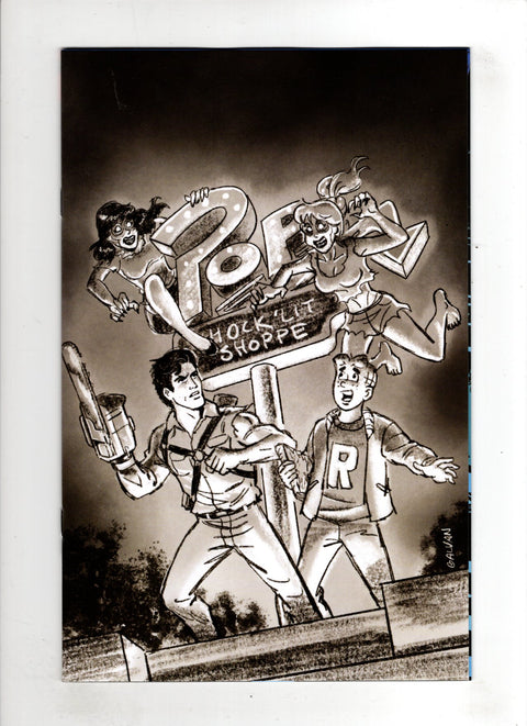 Archie x The Army of Darkness #1 (Cvr L) (2026) (1:20) Bill Galvan Incentive B&W Virgin Variant