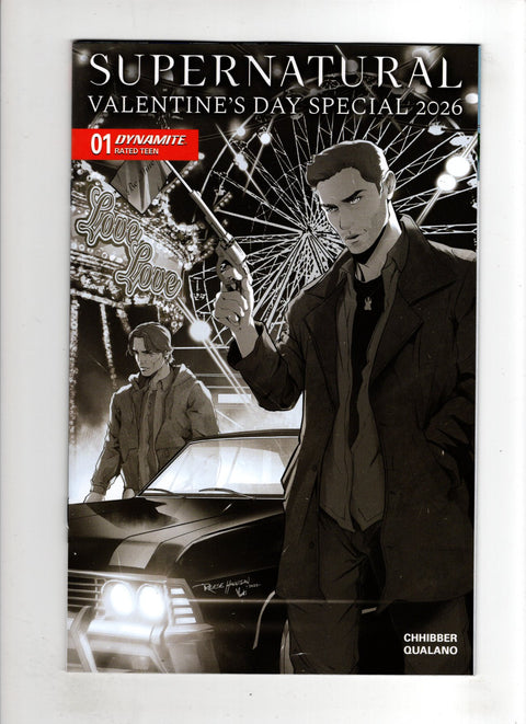 Supernatural: Valentines Day Special 2026 #1 (Cvr F) (2026) (1:10) Reese Hannigan Incentive B&W Variant