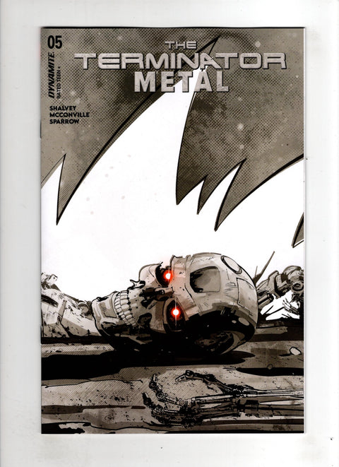 The Terminator: Metal #5 (Cvr J) (2026) (1:5) Sebastian Piriz Incentive B&W Variant