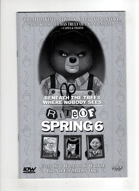 Beneath the Trees: Where Nobody Sees - Rite of Spring #6 (Cvr E) (2026) (1:25) Tony Fleecs Incentive B&W Variant