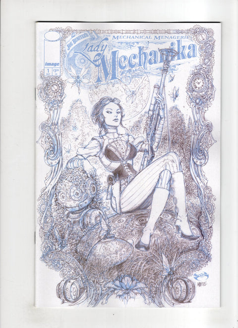 Lady Mechanika: The Mechanical Menagerie (Image Comics) #1 (Cvr C) (2026) (1:10) Joe Benitez Incentive B&W Variant