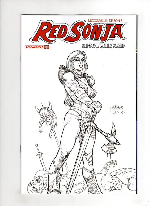 Red Sonja: She-Devil with a Sword #1 (Cvr M) (2026) (1:15) Joseph Michael Linsner Incentive B&W Variant