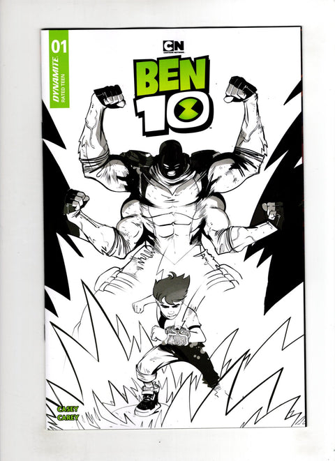 Ben 10, Vol. 2 (Dynamite Entertainment) #1 (Cvr K) (2026) (1:15) Sebastian Piriz Incentive B&W Variant