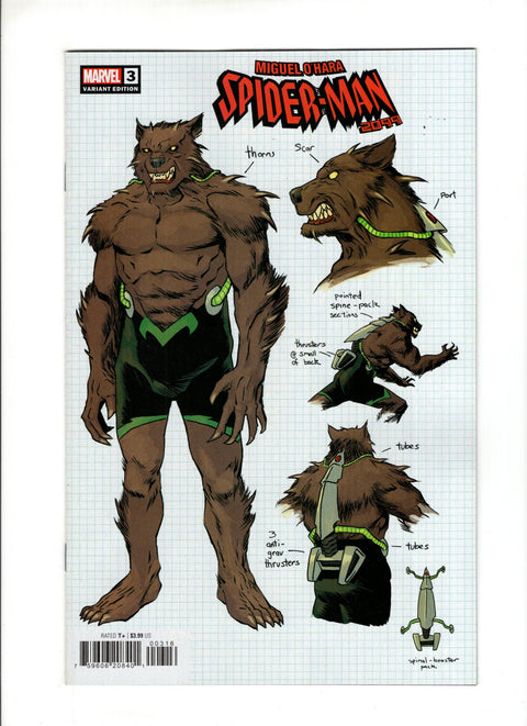 Miguel O'Hara: Spider-Man 2099 #3C (2024) 1:10 Shalvey Design Variant