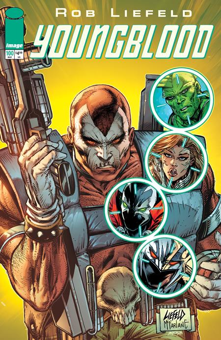 Youngblood, Vol. 7 #100 (Cvr O) (2026) Rob Liefeld & Todd McFarlane Green Variant