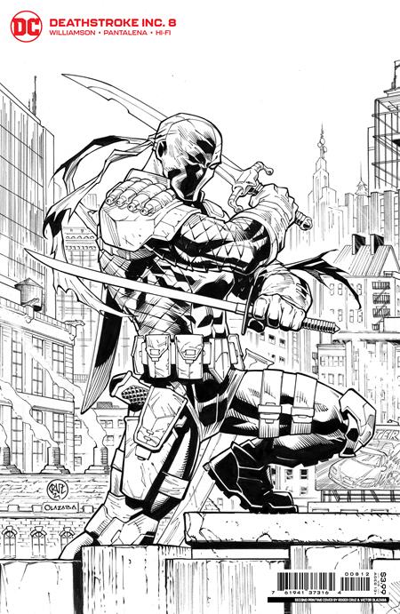 Deathstroke Inc. #8D 2nd Printing Roger Cruz Black & White Variant