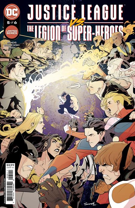 Justice League vs. The Legion of Super-Heroes #5A Regular Scott Godlewski Cover
