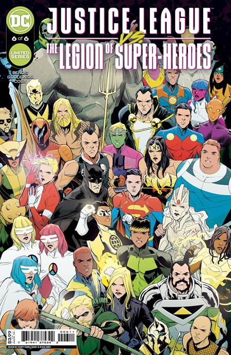 Justice League vs. The Legion of Super-Heroes #6A Regular Scott Godlewski Cover