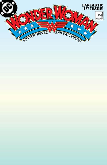 Wonder Woman, Vol. 2 #1H Facsimile 2023 Blank Variant DC Comics Aug 29, 2023