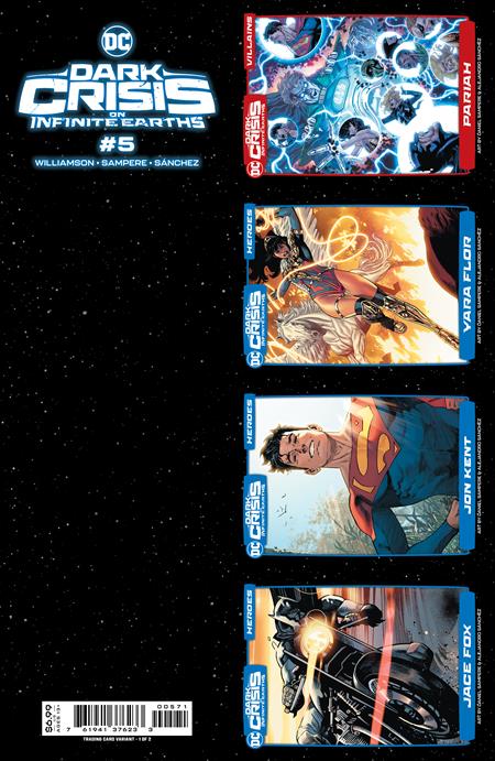 Dark Crisis, Vol. 1 #5G Perforation Trading Card 1 Of 2 Variant