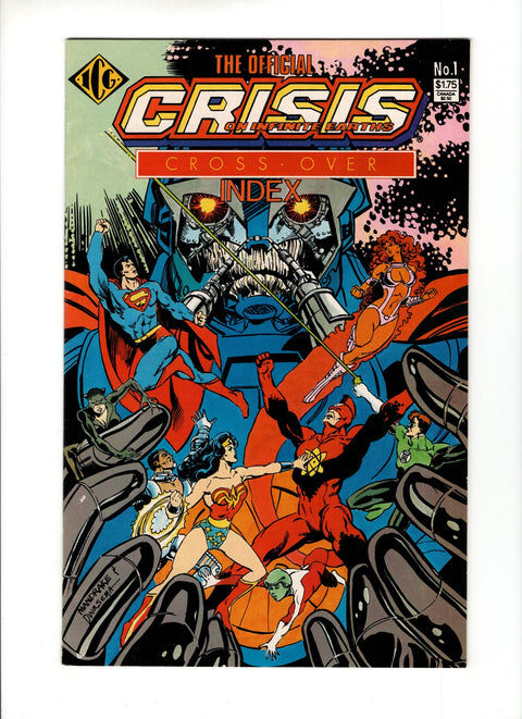 Official Crisis on Infinite Earths Index #1 Independent Comics Group 1986