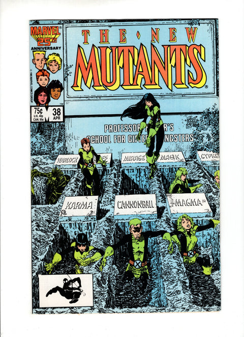 New Mutants, Vol. 1 #38A  Marvel Comics 1985