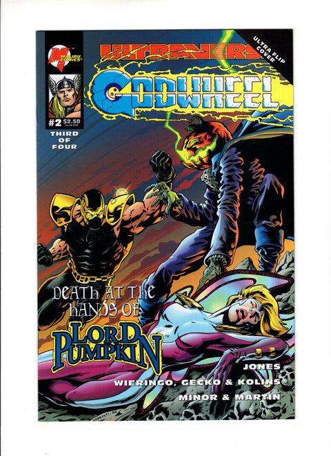 Godwheel #2 Flipcover Book Malibu Comics 1995