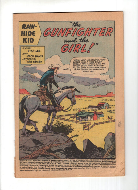Mighty Marvel Western #24 Marvel Comics 1973