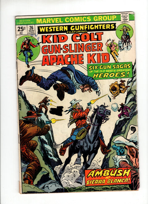 Western Gunfighters, Vol. 2 #26 Marvel Comics 1974