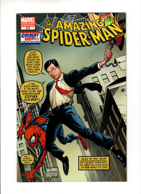 The Amazing Spider-Man, Vol. 2 #573C Variant Stephen Colbert Cover Marvel Comics 2008
