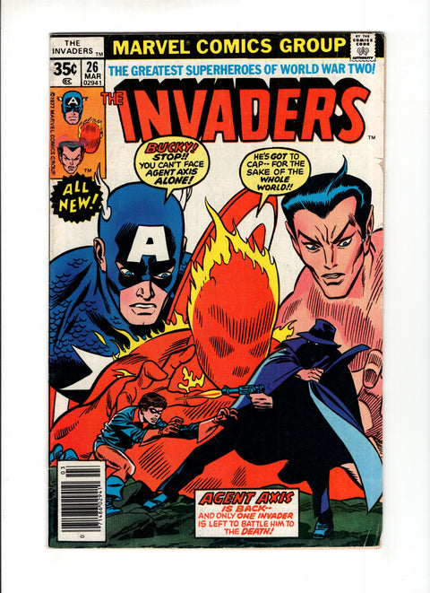 The Invaders, Vol. 1 #26A Marvel Comics 1978