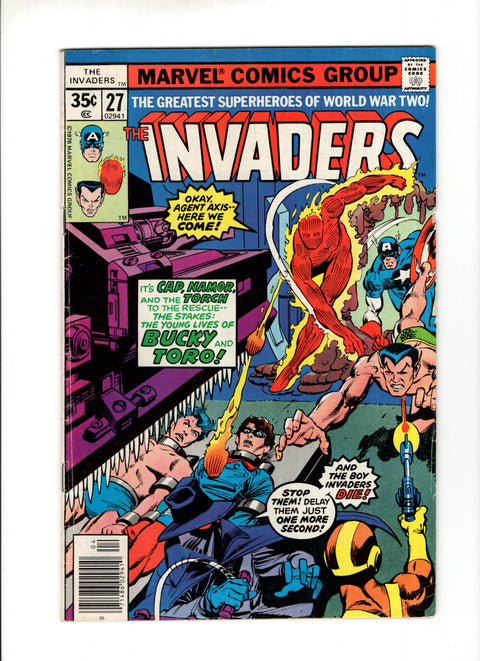 The Invaders, Vol. 1 #27A Marvel Comics 1978