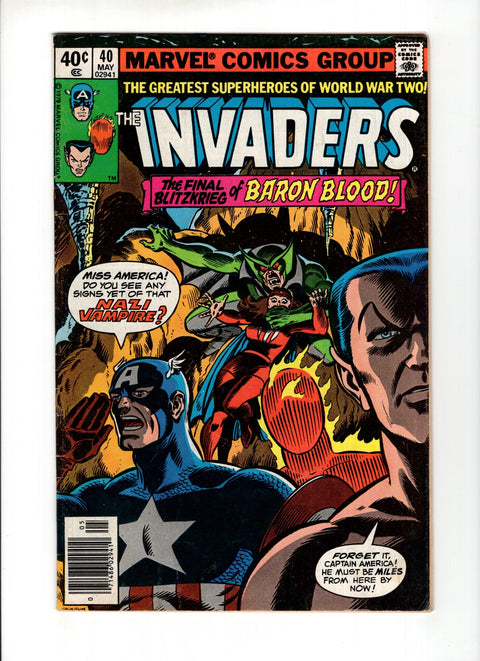 The Invaders, Vol. 1 #40A  Marvel Comics 1979