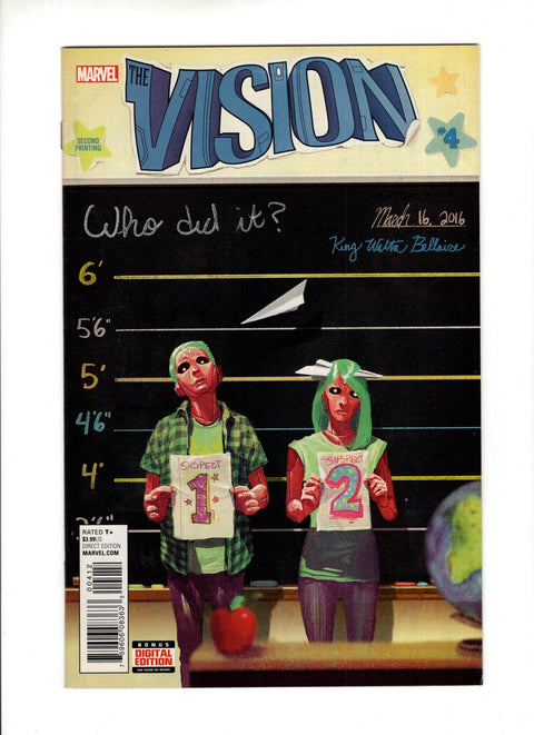 Vision, Vol. 3 #4C 2nd Print Marvel Comics 2016