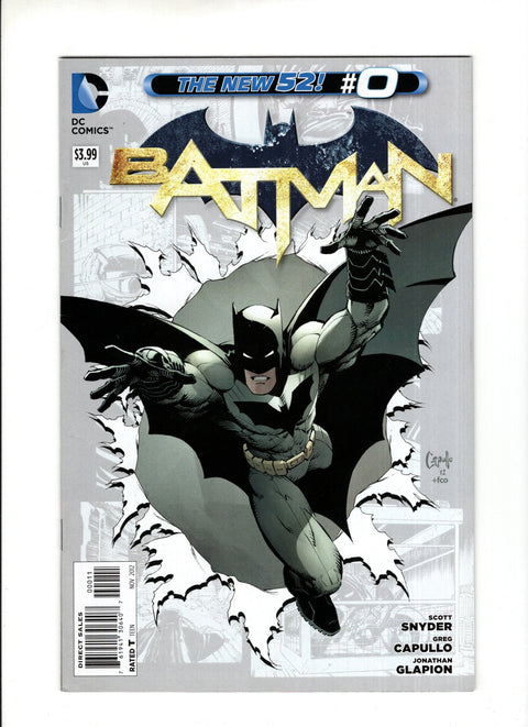 Batman, Vol. 2 #0A Greg Capullo Regular DC Comics 2012