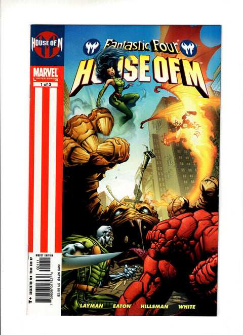 House of M: Fantastic Four #1-3 Complete Series Marvel Comics 2005