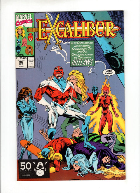 Excalibur, Vol. 1 #36A Marvel Comics 1991