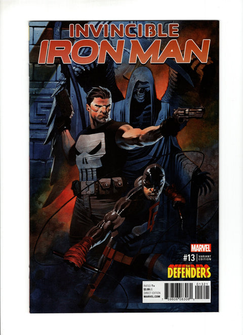 Invincible Iron Man, Vol. 2 #13B (2016) Defenders Cover Defenders Cover Marvel Comics 2016