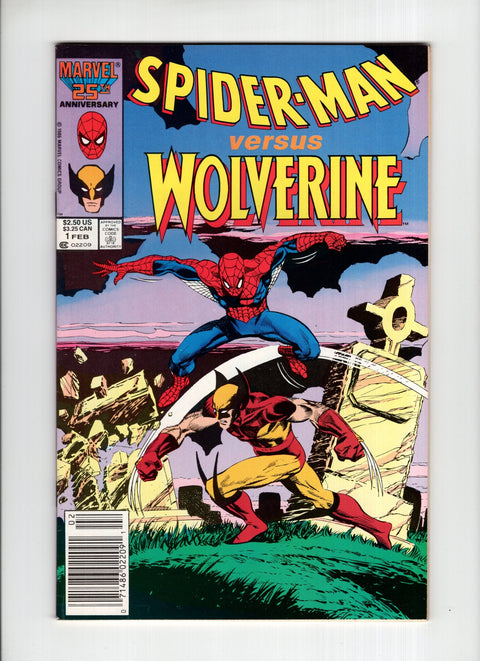 Spider-Man vs. Wolverine, Vol. 1 #1C (1987)  Newsstand  Marvel Comics 1987