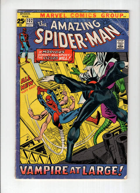 The Amazing Spider-Man, Vol. 1 #102A (1971) 2nd Morbius 2nd Morbius Marvel Comics 1971