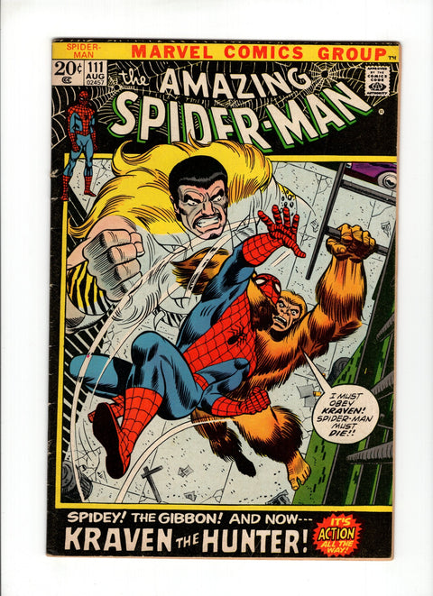 The Amazing Spider-Man, Vol. 1 #111A (1972) Final Stan Lee Spider-Man Final Stan Lee Spider-Man Marvel Comics 1972
