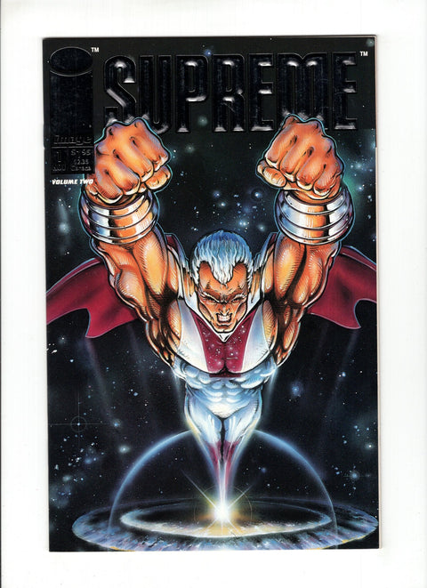 Supreme #1A (1992) Regular Silver Foil Cover Regular Silver Foil Cover Image Comics 1992