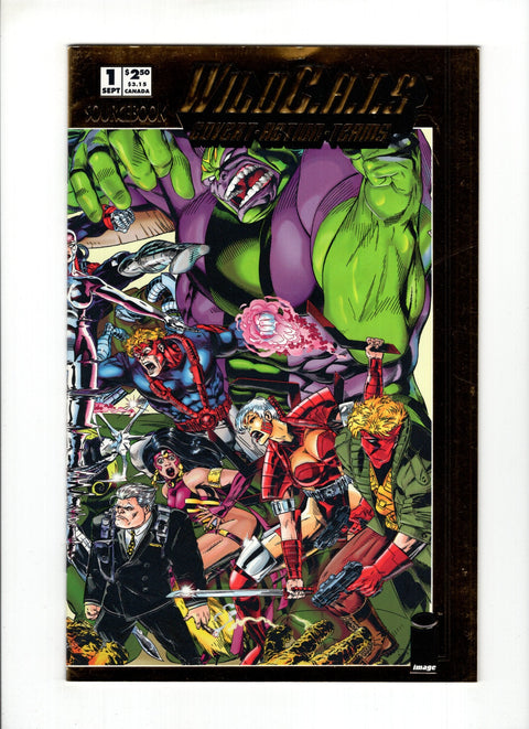 WildC.A.T.s: Sourcebook #1C (1993) Gold Embossed Foil Gold Embossed Foil Image Comics 1993