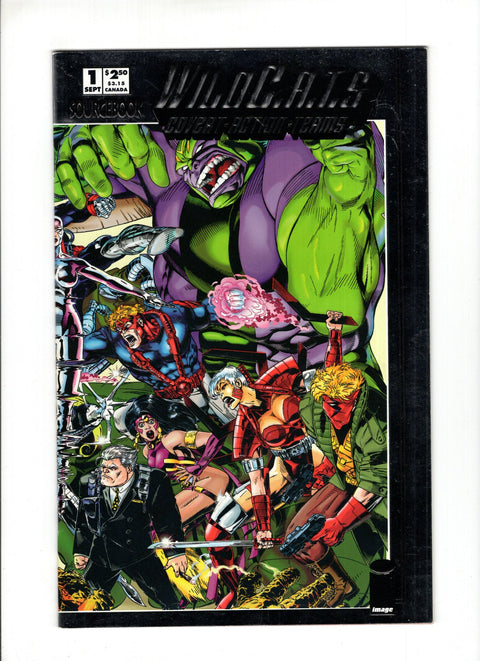 WildC.A.T.s: Sourcebook #1A (1993) Silver Embossed Foil Silver Embossed Foil Image Comics 1993