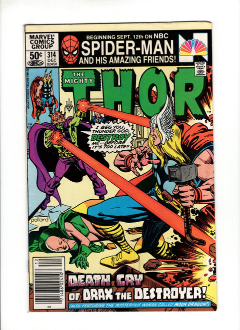 Thor, Vol. 1 #314A (1981) Marvel Comics 1981