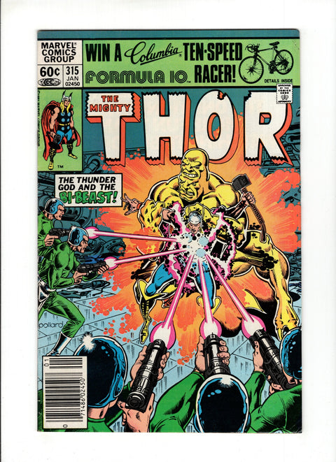 Thor, Vol. 1 #315A (1981) Marvel Comics 1981